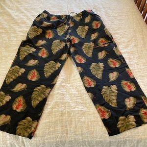 David Paul vintage ankle pants with leg pockets small slits at ankle